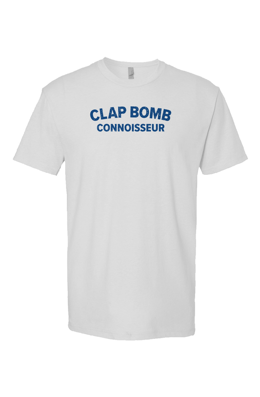 Clap Bomb Connoisseur Breakaway Performance Tee White | Barn Garb Hockey Threads