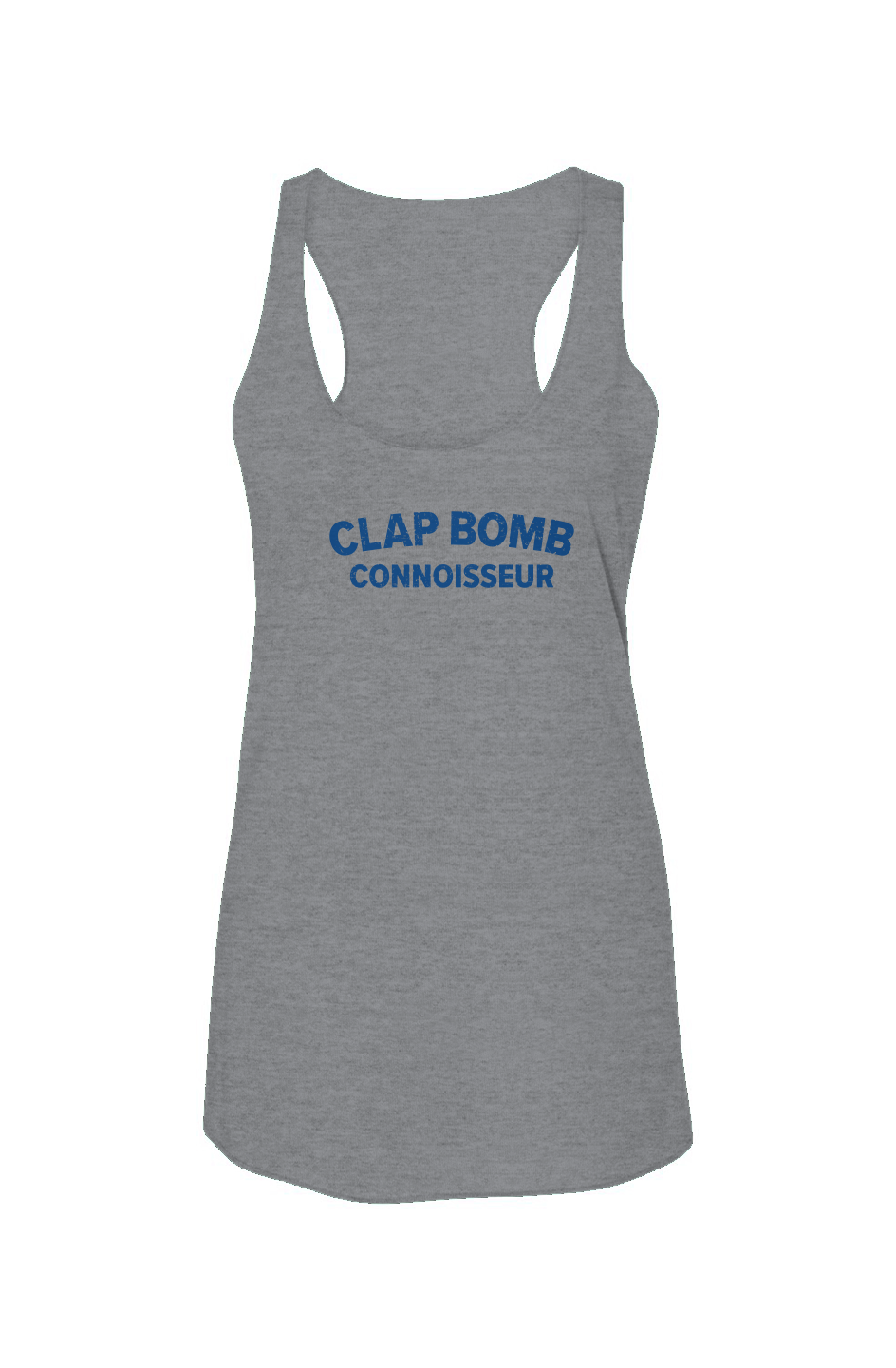 Clap Bomb Connoisseur Racerback Barn Tank Grey | Barn Garb Hockey Threads