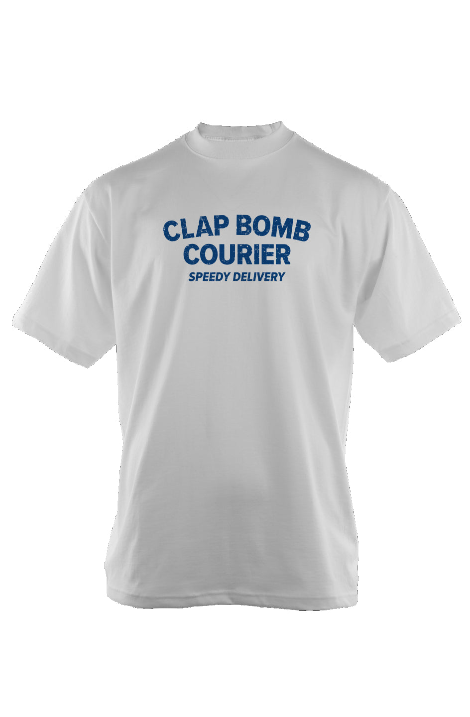 Clap Bomb Courier 90s Throwback Tee White | Barn Garb Hockey Threads