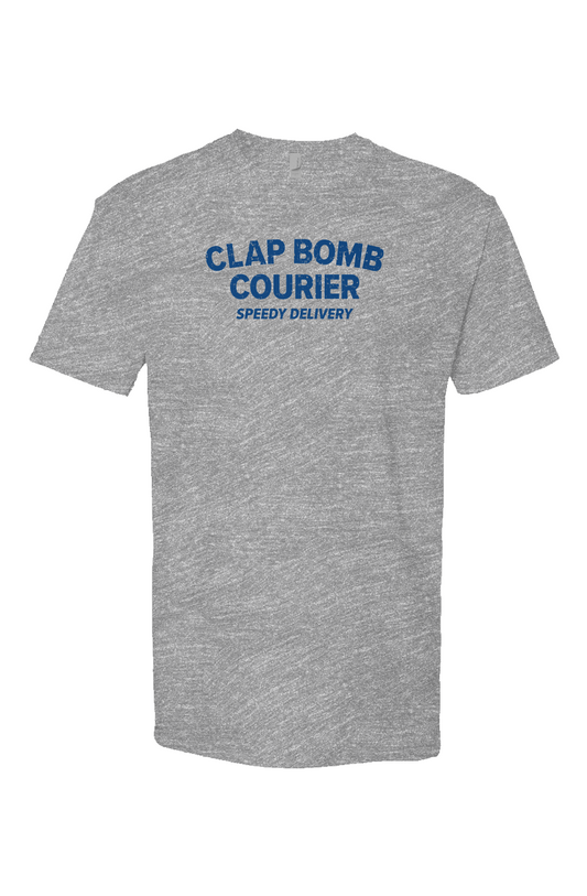 Clap Bomb Courier Breakaway Performance Tee Grey | Barn Garb Hockey Threads