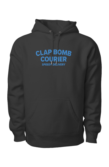 Clap Bomb Courier Legend Heavyweight Hoodie Black | Barn Garb Hockey Threads