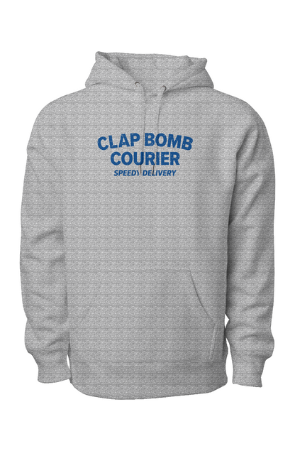 Clap Bomb Courier Legend Heavyweight Hoodie Grey | Barn Garb Hockey Threads
