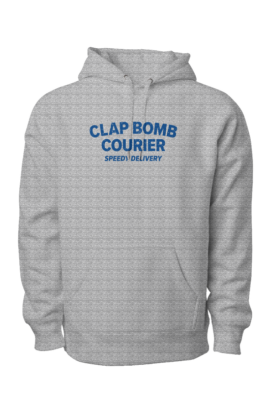 Clap Bomb Courier Legend Heavyweight Hoodie Grey | Barn Garb Hockey Threads