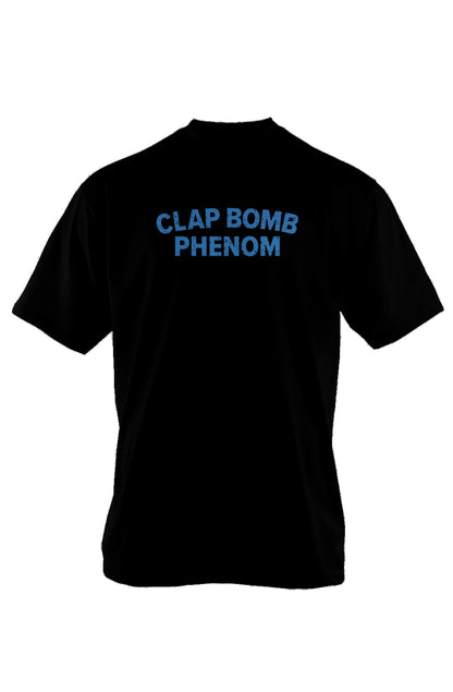 Clap Bomb Phenom 90s Throwback Tee Black | Barn Garb Hockey Threads