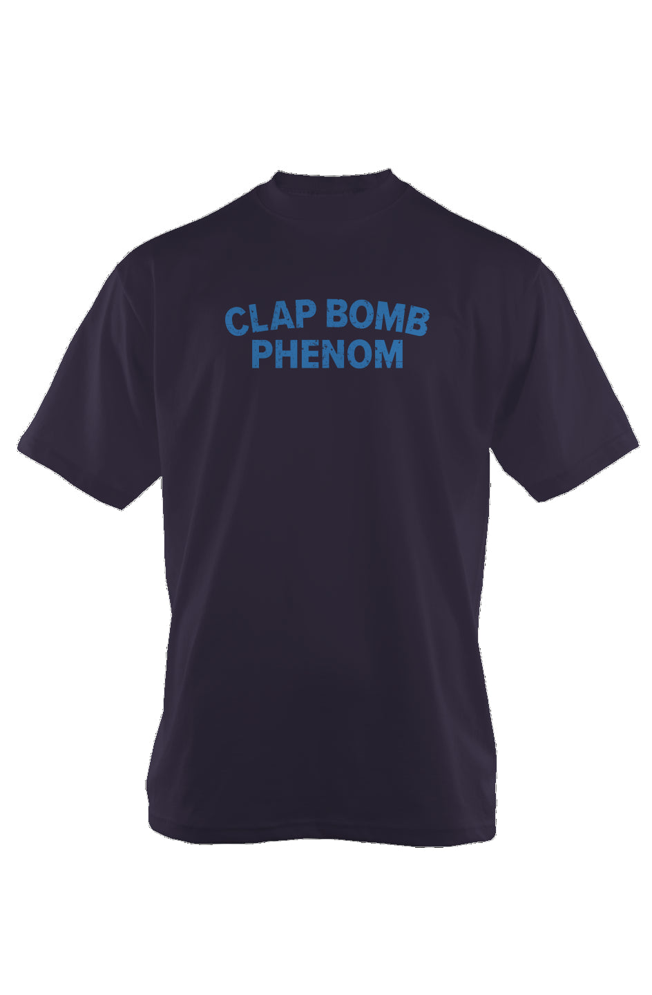 Clap Bomb Phenom 90s Throwback Tee Navy Blue | Barn Garb Hockey Threads