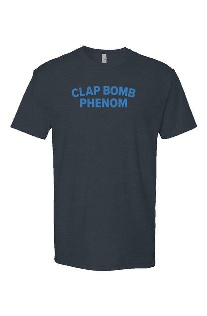 Clap Bomb Phenom Breakaway Performance Tee Navy Blue | Barn Garb Hockey Threads