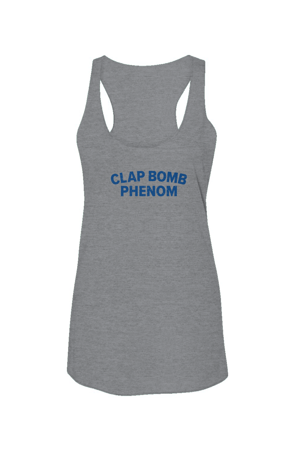 Clap Bomb Phenom Racerback Barn Tank Grey | Barn Garb Hockey Threads
