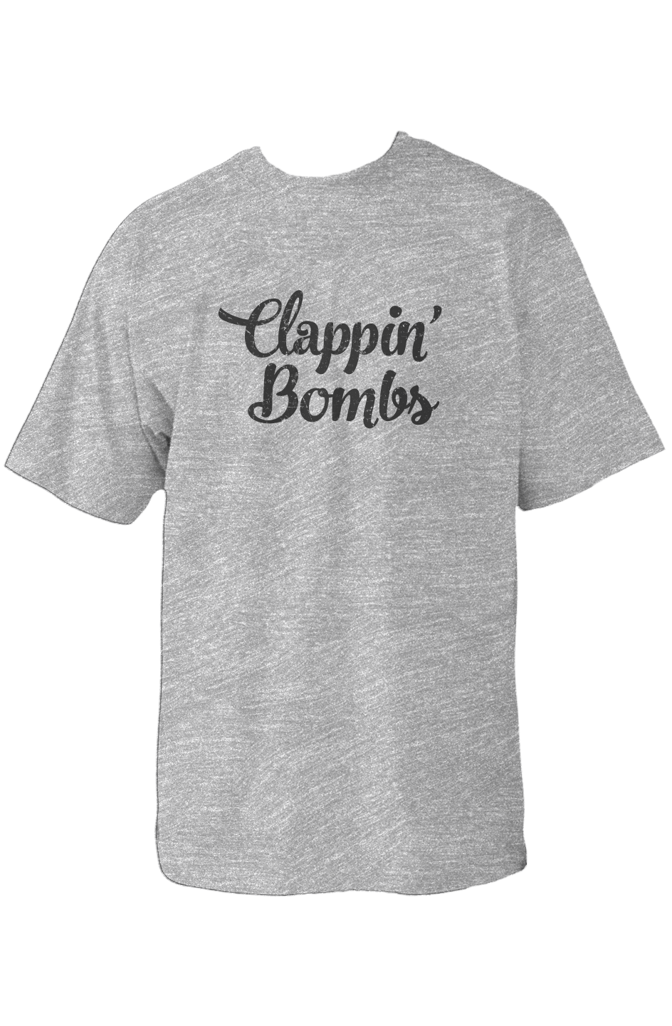 Clappin' Bombs 90s Throwback Tee Grey | Barn Garb Hockey Threads