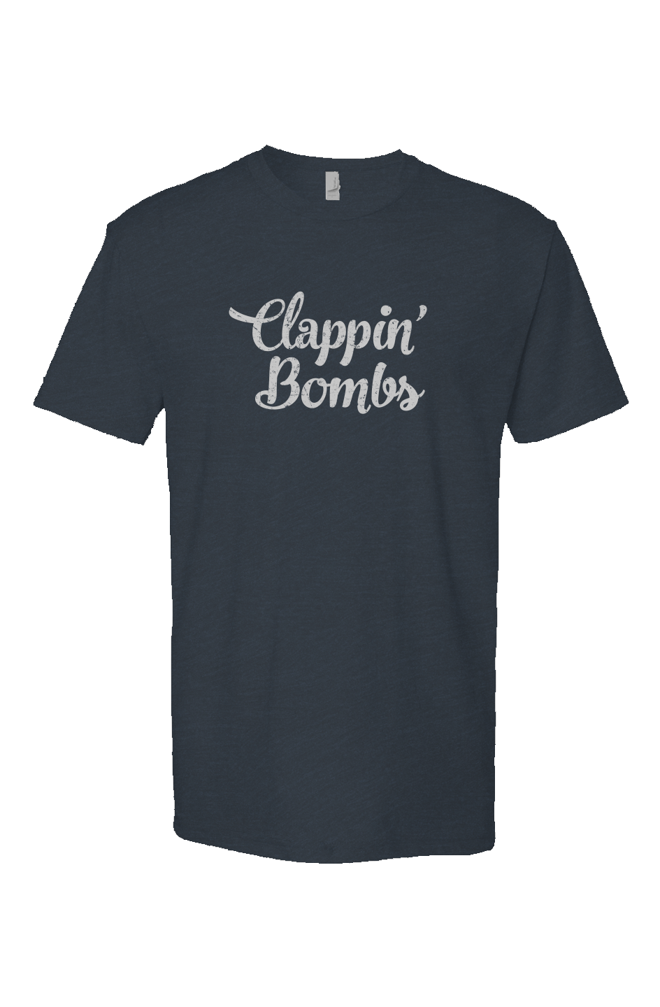 Clappin' Bombs Breakaway Performance Tee Navy Blue | Barn Garb Hockey Threads