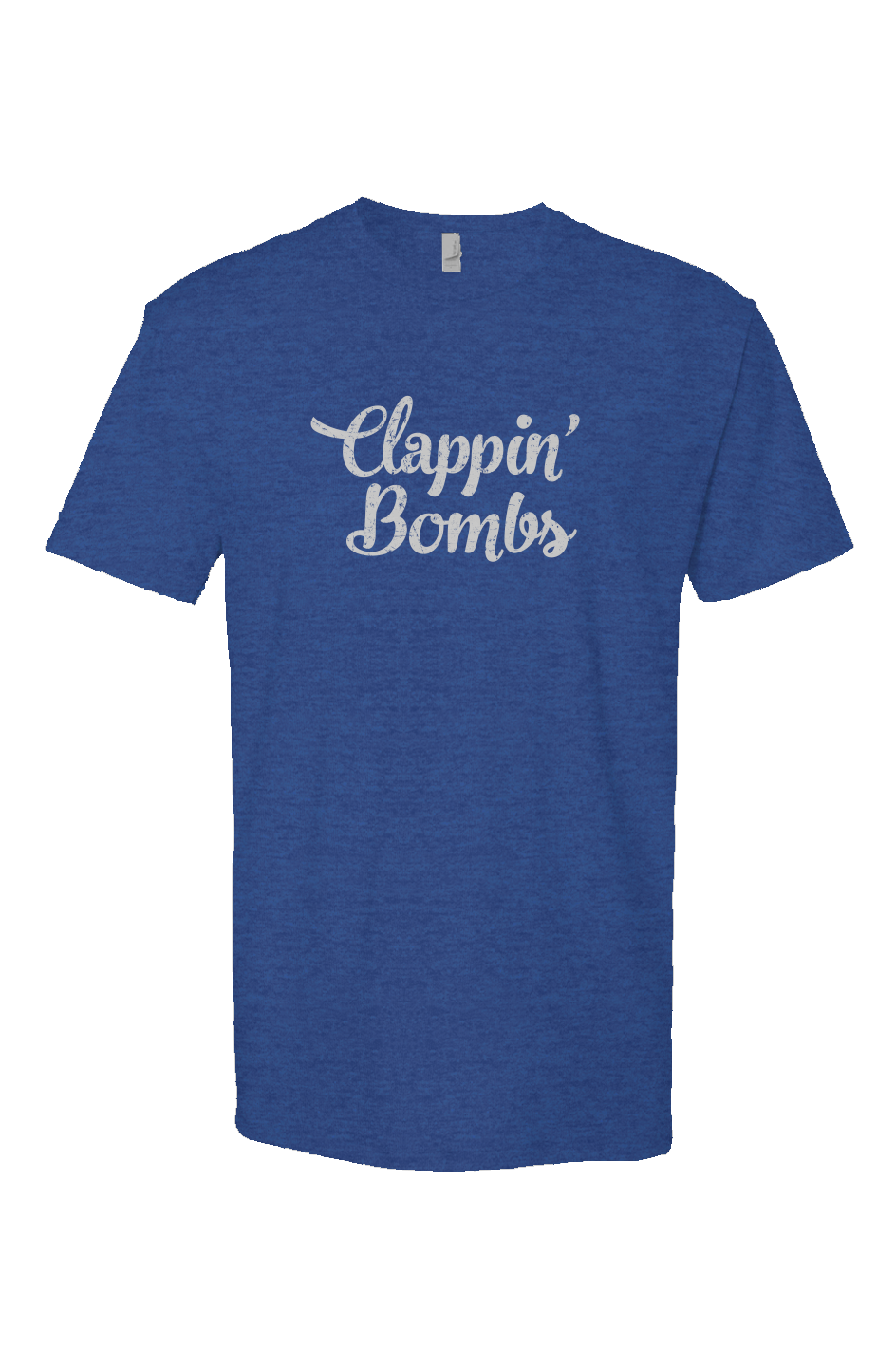 Clappin' Bombs Breakaway Performance Tee Royal Blue | Barn Garb Hockey Threads
