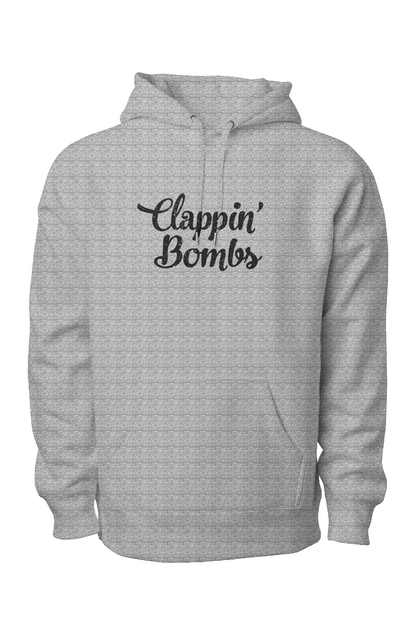 Clappin' Bombs Legend Heavyweight Hoodie Grey | Barn Garb Hockey Threads