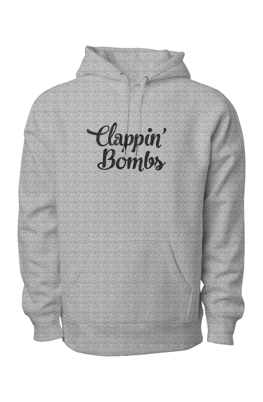 Clappin' Bombs Legend Heavyweight Hoodie Grey | Barn Garb Hockey Threads