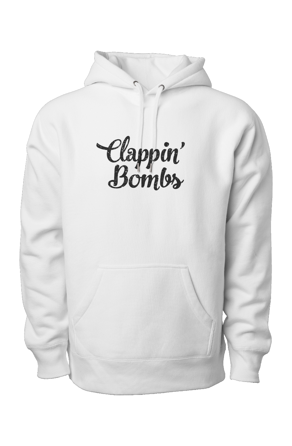 Clappin' Bombs Legend Heavyweight Hoodie White | Barn Garb Hockey Threads