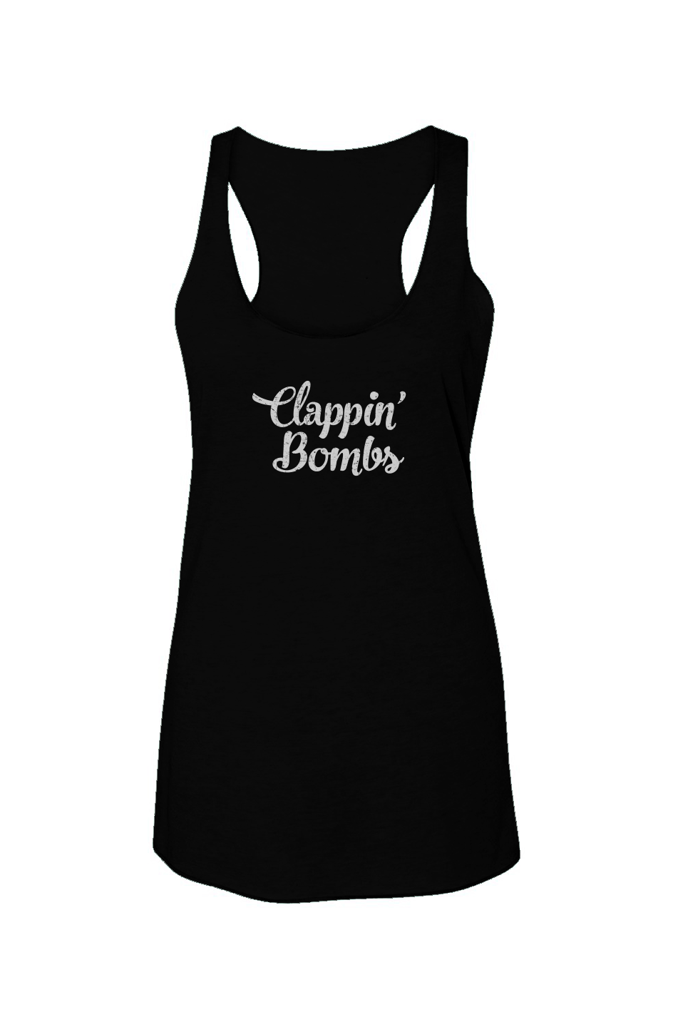 Clappin' Bombs Racerback Barn Tank Black | Barn Garb Hockey Threads