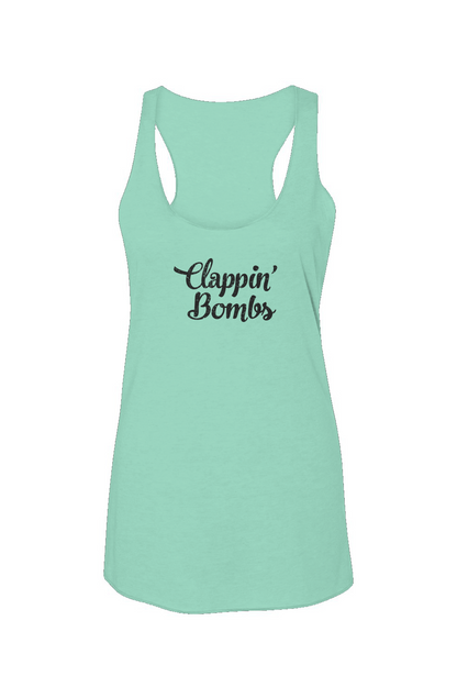 Clappin' Bombs Racerback Barn Tank Mint | Barn Garb Hockey Threads