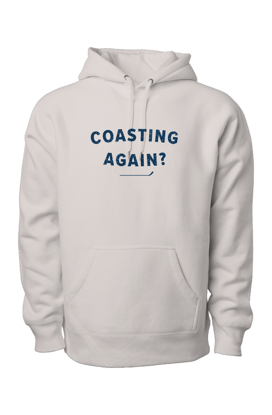 Coasting Again? Legend Heavyweight Hoodie Bone | Barn Garb Hockey Threads