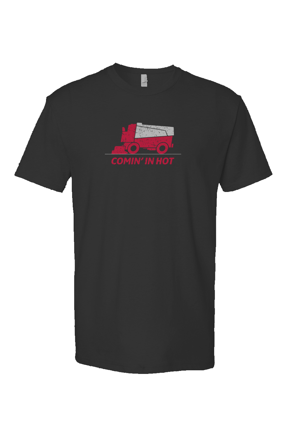 Comin' in Hot Breakaway Performance Tee Black | Barn Garb Hockey Threads