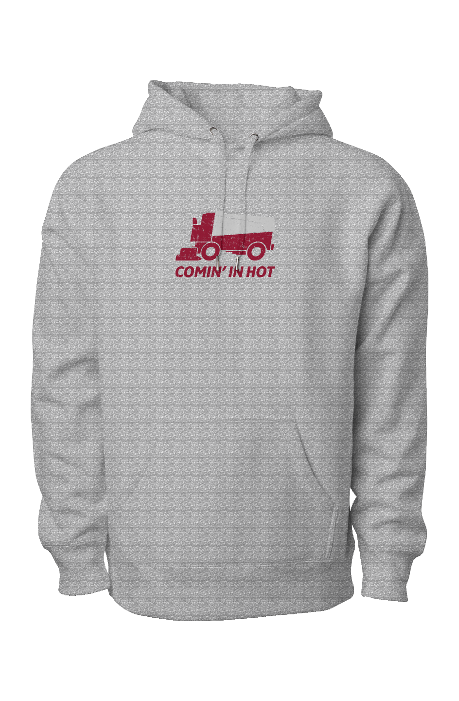 Comin' in Hot Legend Heavyweight Hoodie Grey | Barn Garb Hockey Threads