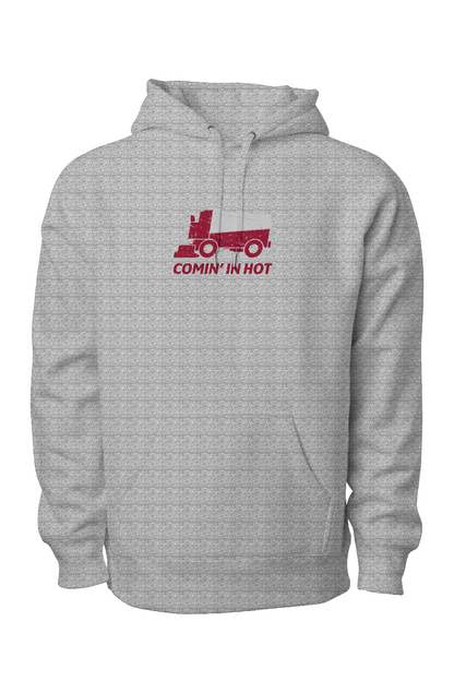 Comin' in Hot Legend Heavyweight Hoodie Grey | Barn Garb Hockey Threads