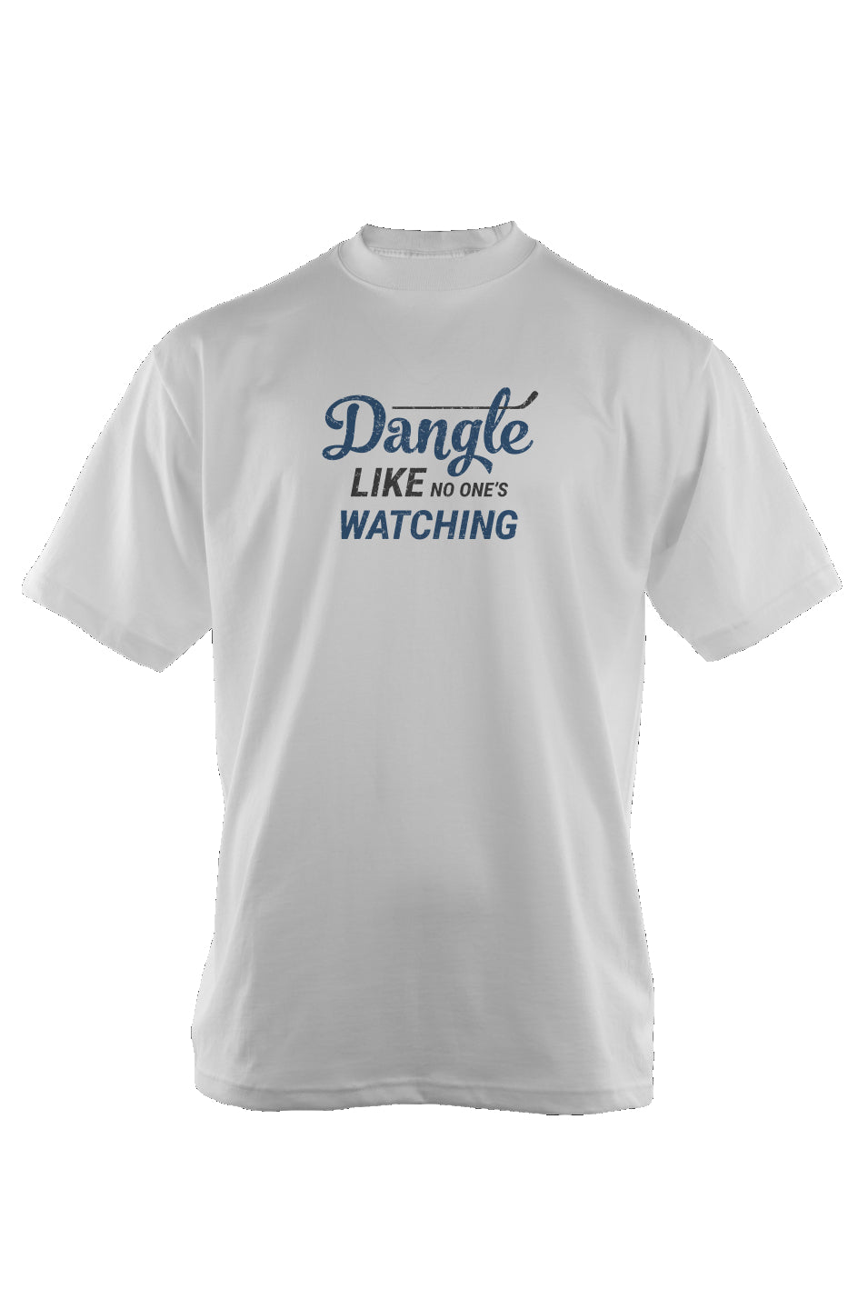 Dangle Like No One's Watching 90s Throwback Tee White | Barn Garb Hockey Threads