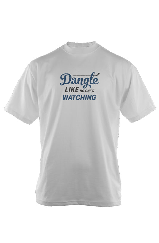 Dangle Like No One's Watching 90s Throwback Tee White | Barn Garb Hockey Threads