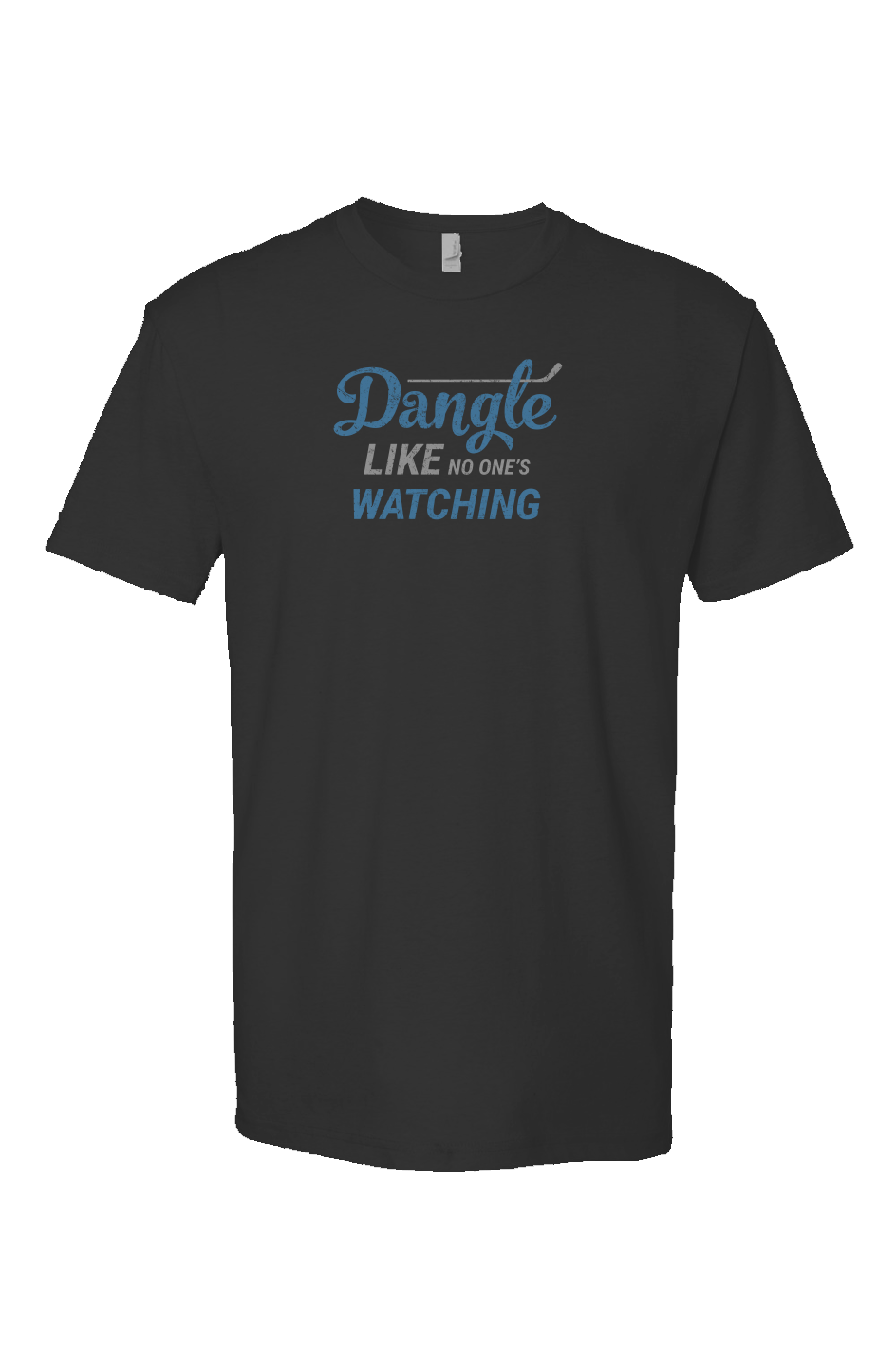 Dangle Like No One's Watching Breakaway Performance Tee Black | Barn Garb Hockey Threads