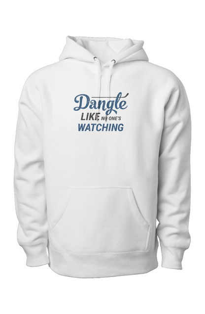 Dangle Like No One's Watching Legend Heavyweight Hoodie White | Barn Garb Hockey Threads