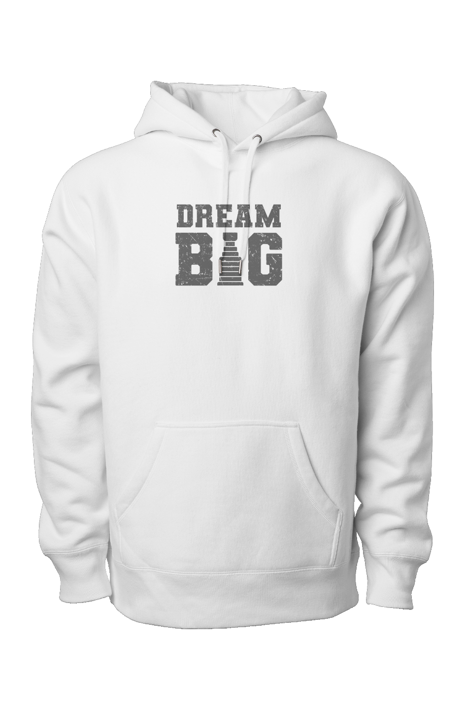 Dream Big Legend Heavyweight Hoodie White | Barn Garb Hockey Threads