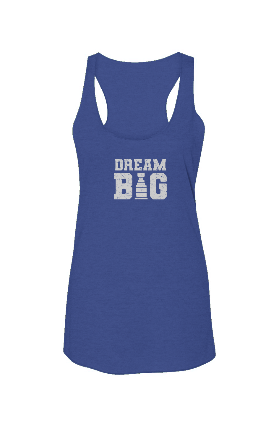 Dream Big Racerback Barn Tank Blue | Barn Garb Hockey Threads