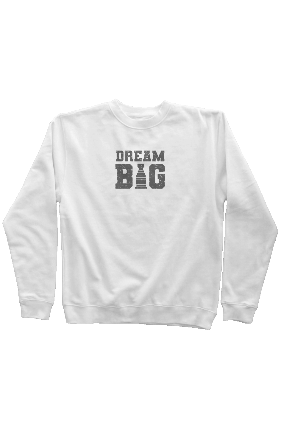 Dream Big Rinkside Crewneck Sweatshirt White | Barn Garb Hockey Threads