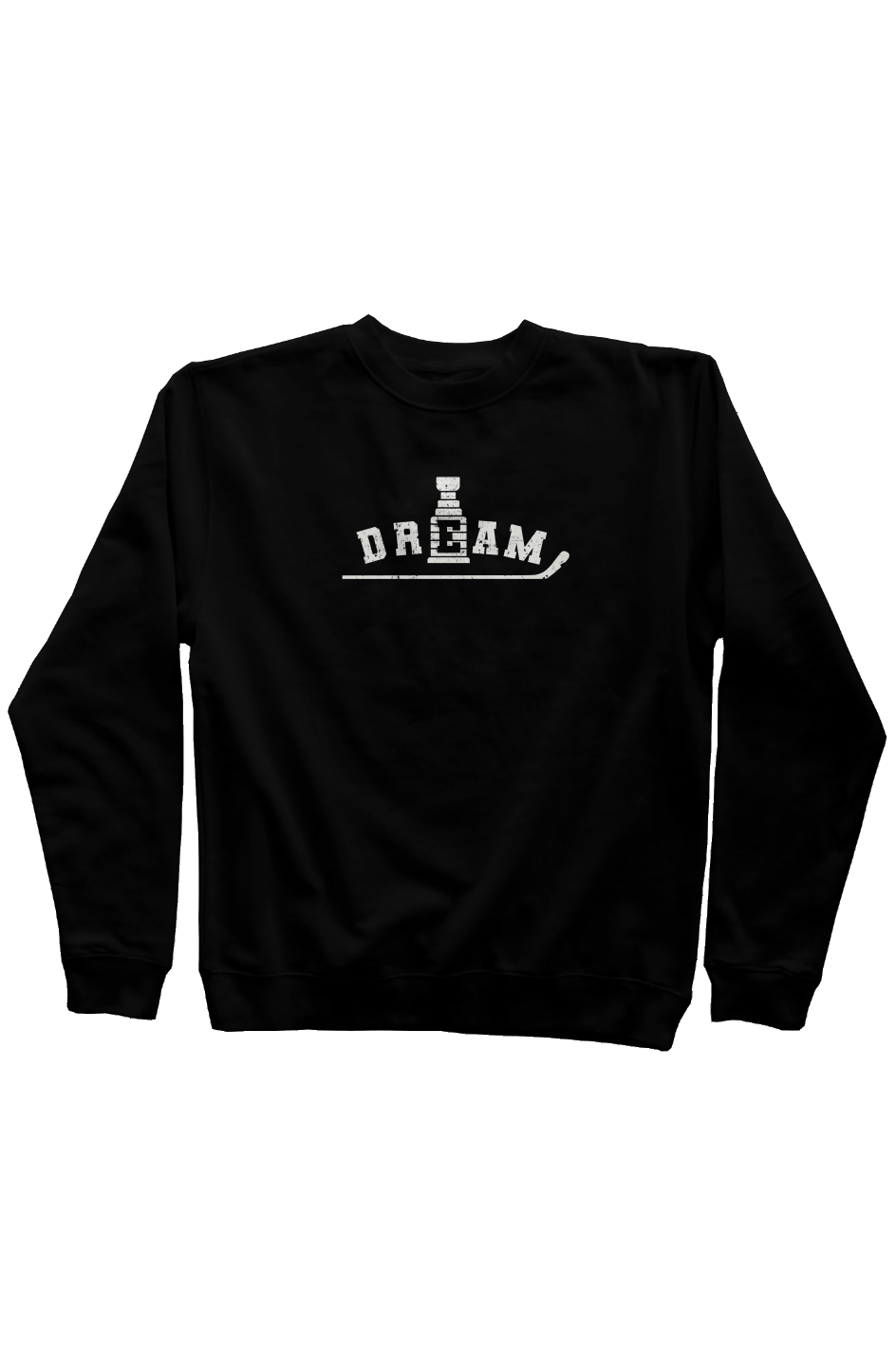 Dream Rinkside Crewneck Sweatshirt Black | Barn Garb Hockey Threads