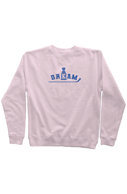 Dream Rinkside Crewneck Sweatshirt Pink | Barn Garb Hockey Threads