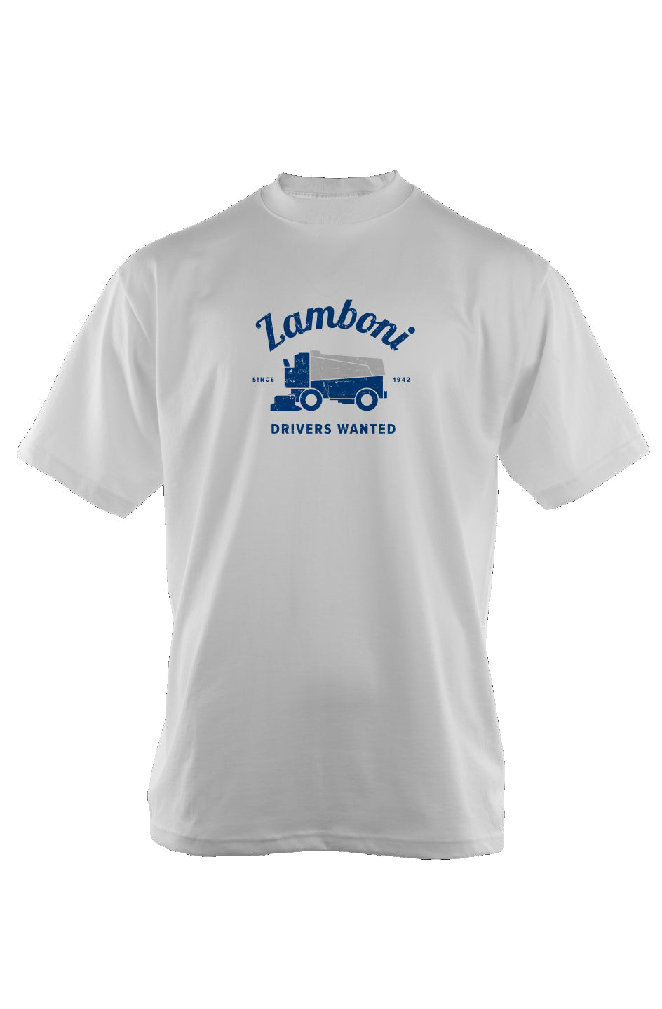 Drivers Wanted 90s Throwback Oversized Heavyweight Tee White | Barn Garb Hockey Threads