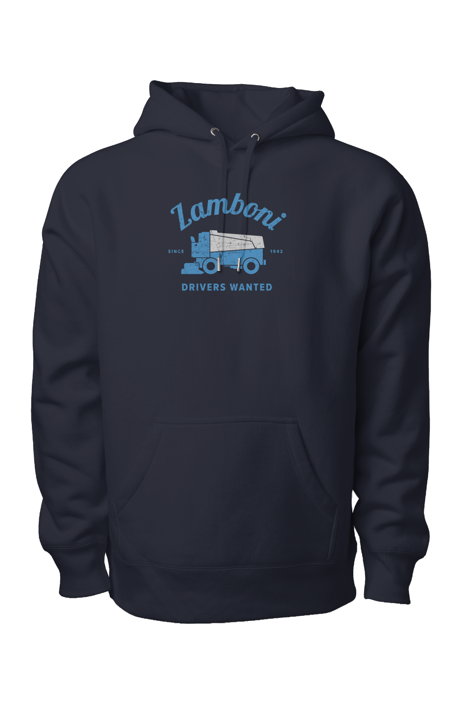 Drivers Wanted Legend Heavyweight Cross Grain Hoodie Navy Blue | Barn Garb Hockey Threads