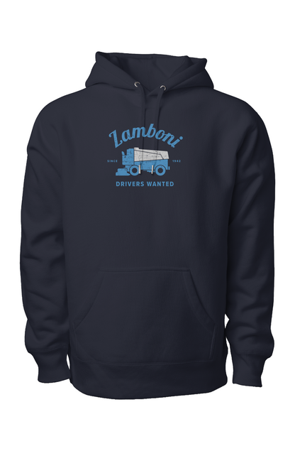 Drivers Wanted Legend Heavyweight Cross Grain Hoodie Navy Blue | Barn Garb Hockey Threads
