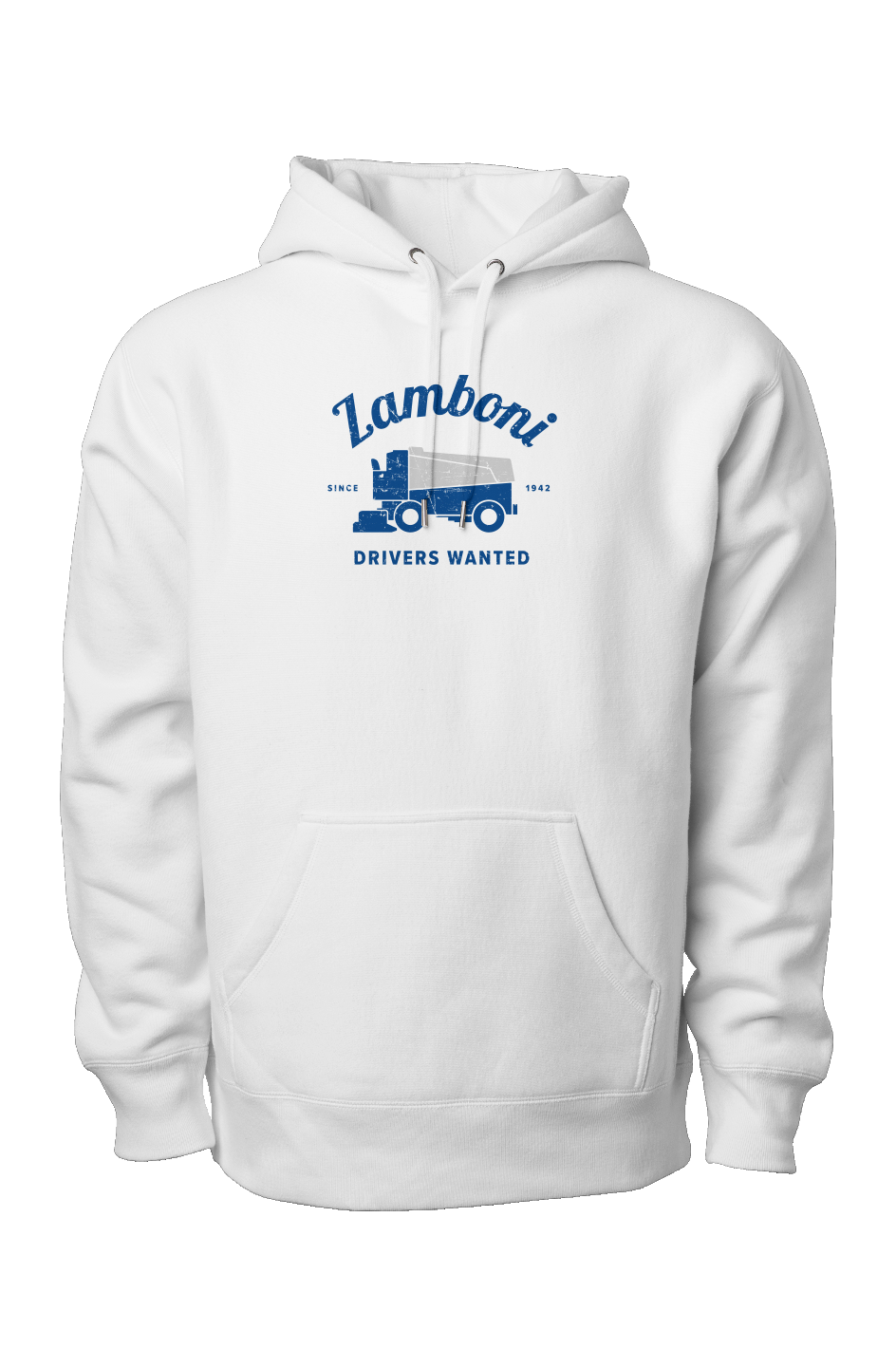 Drivers Wanted Legend Heavyweight Cross Grain Hoodie White | Barn Garb Hockey Threads