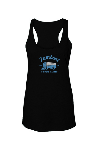 Drivers Wanted Racerback Barn Tank Black | Barn Garb Hockey Threads