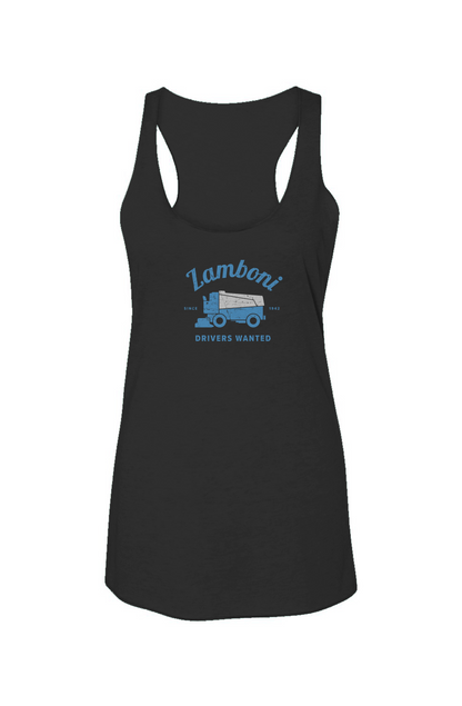 Drivers Wanted Racerback Barn Tank Dark Grey | Barn Garb Hockey Threads