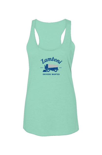 Drivers Wanted Racerback Barn Tank Mint | Barn Garb Hockey Threads
