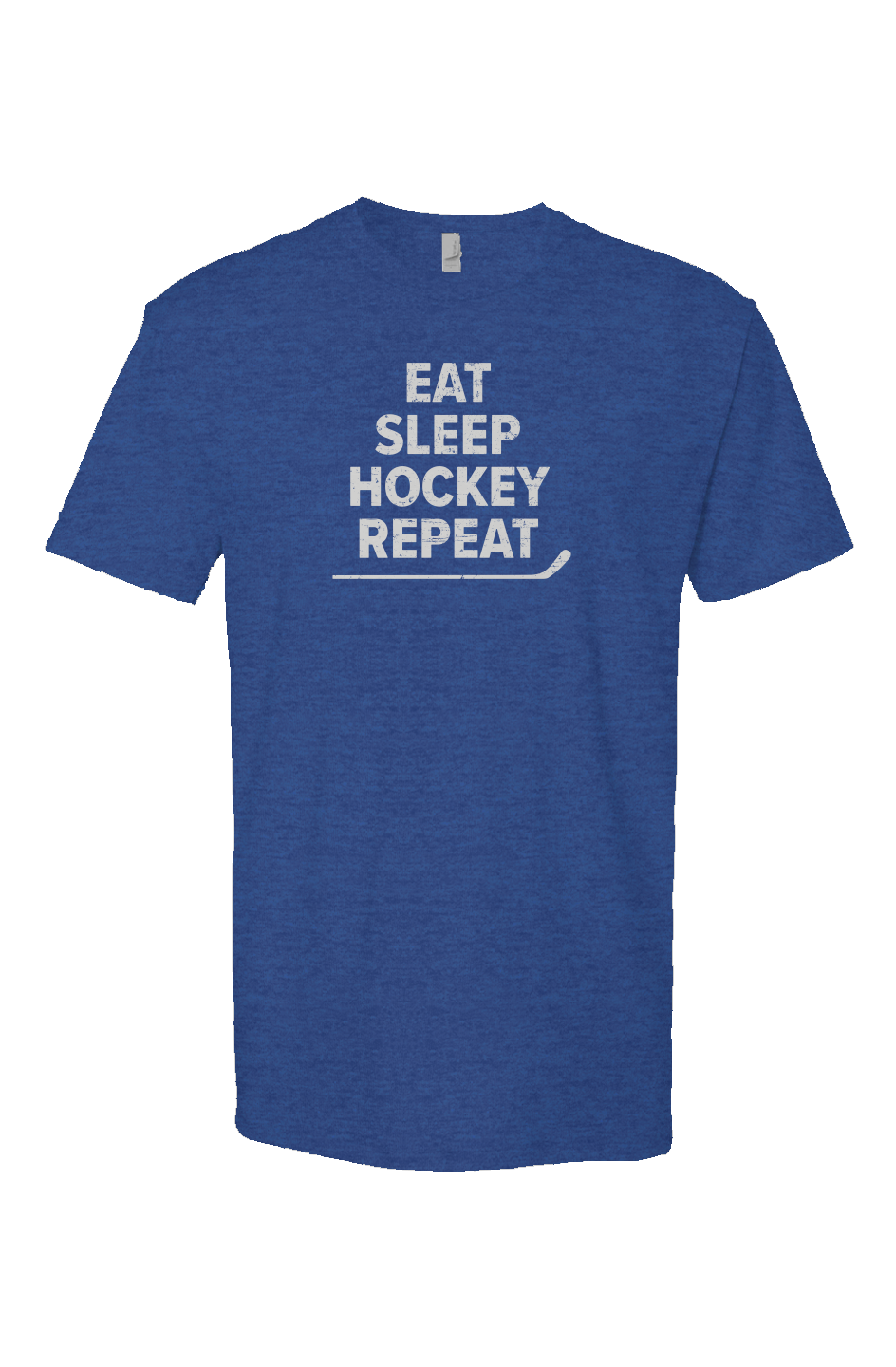 Eat Sleep Hockey Breakaway Performance Tee Blue | Barn Garb Hockey Threads