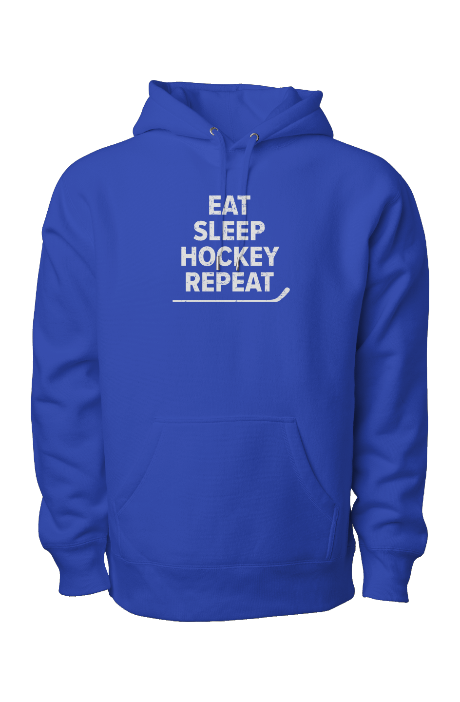 Eat Sleep Hockey Legend Heavyweight Hoodie Royal Blue | Barn Garb Hockey Threads
