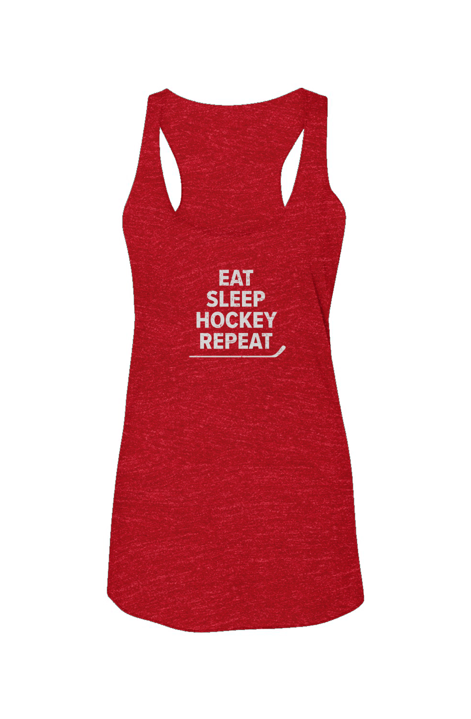 Eat Sleep Hockey Racerback Barn Tank Red | Barn Garb Hockey Threads
