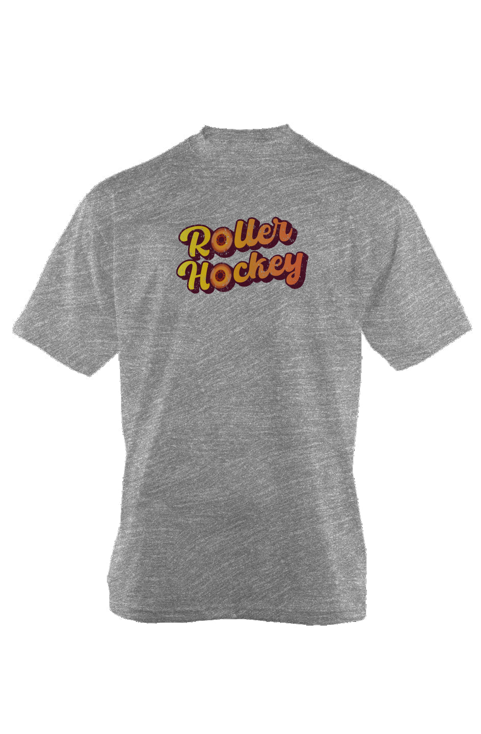 Feeling Groovy Roller Hockey 90s Throwback Tee Grey | Barn Garb Hockey Threads