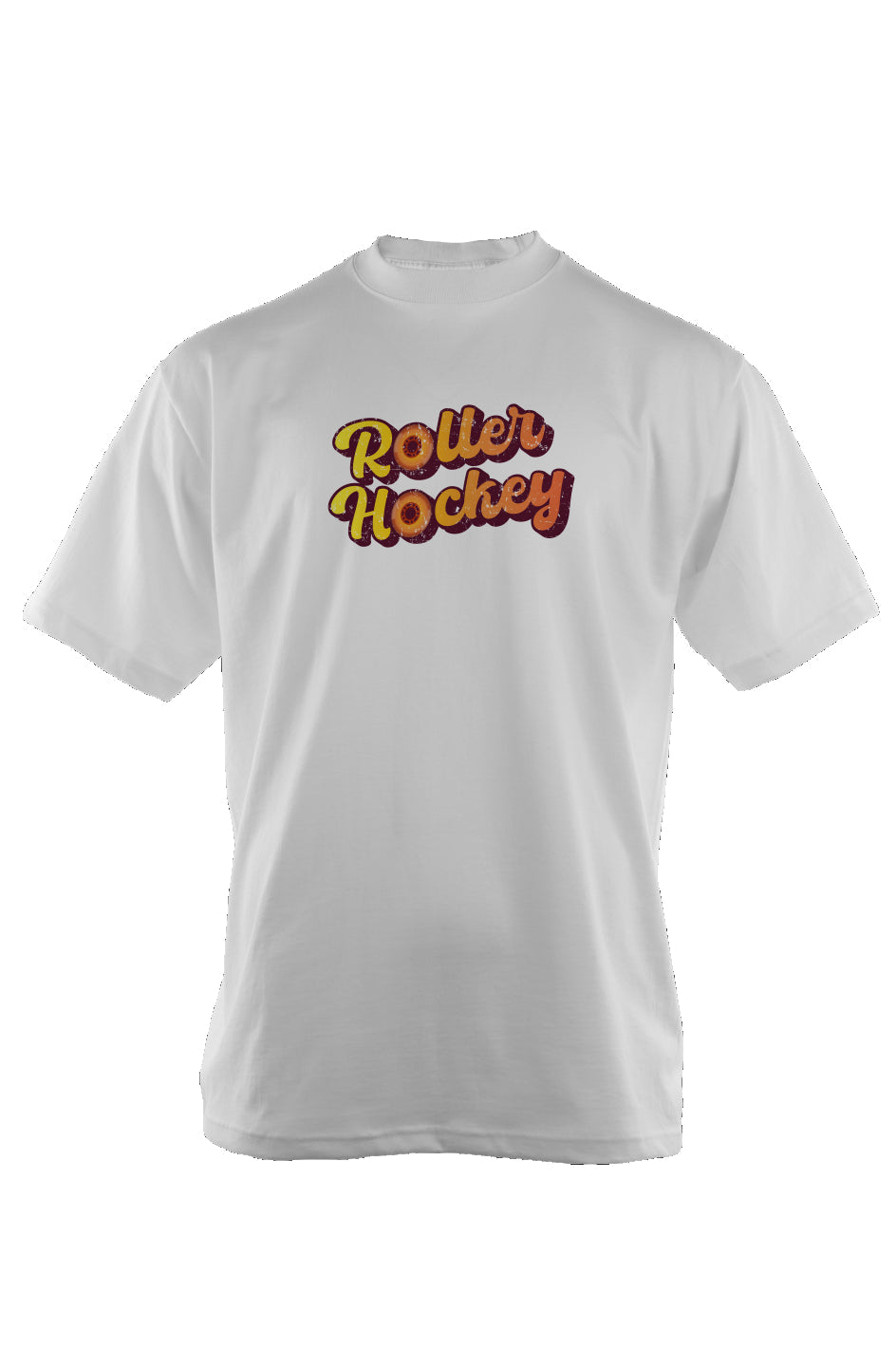Feeling Groovy Roller Hockey 90s Throwback Tee White | Barn Garb Hockey Threads