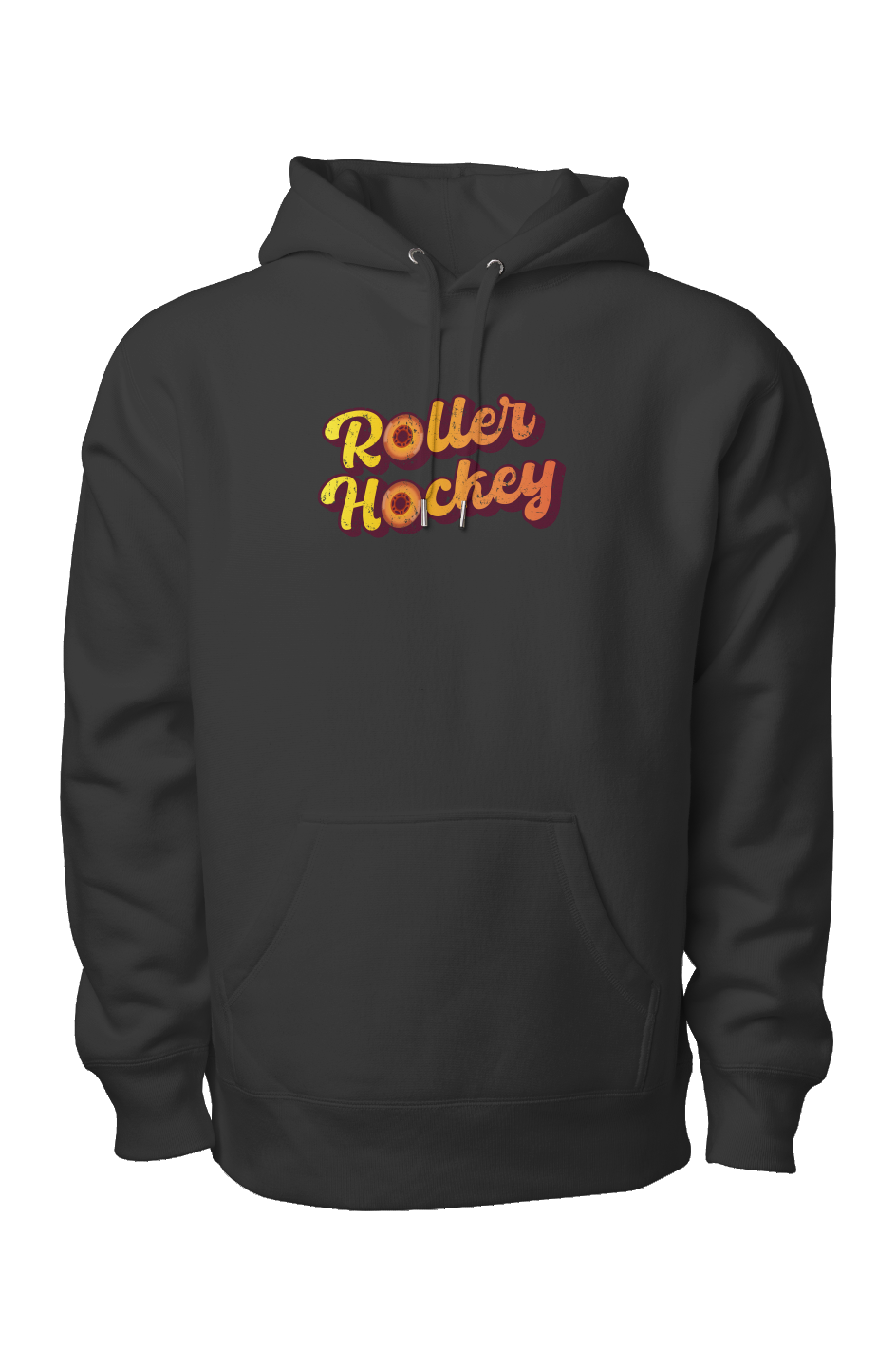 Feeling Groovy Roller Hockey Legend Heavyweight Hoodie Black | Barn Garb Hockey Threads