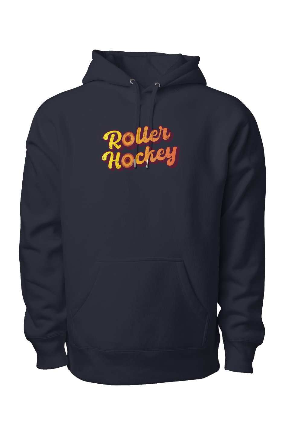 Feeling Groovy Roller Hockey Legend Heavyweight Hoodie Navy Blue | Barn Garb Hockey Threads
