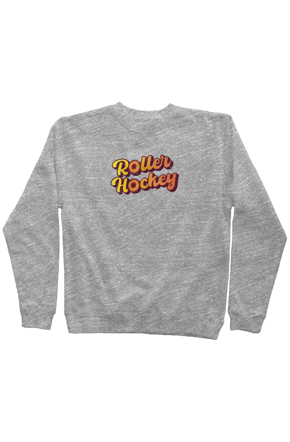 Feeling Groovy Roller Hockey Rinkside Crewneck Sweatshirt Grey | Barn Garb Hockey Threads