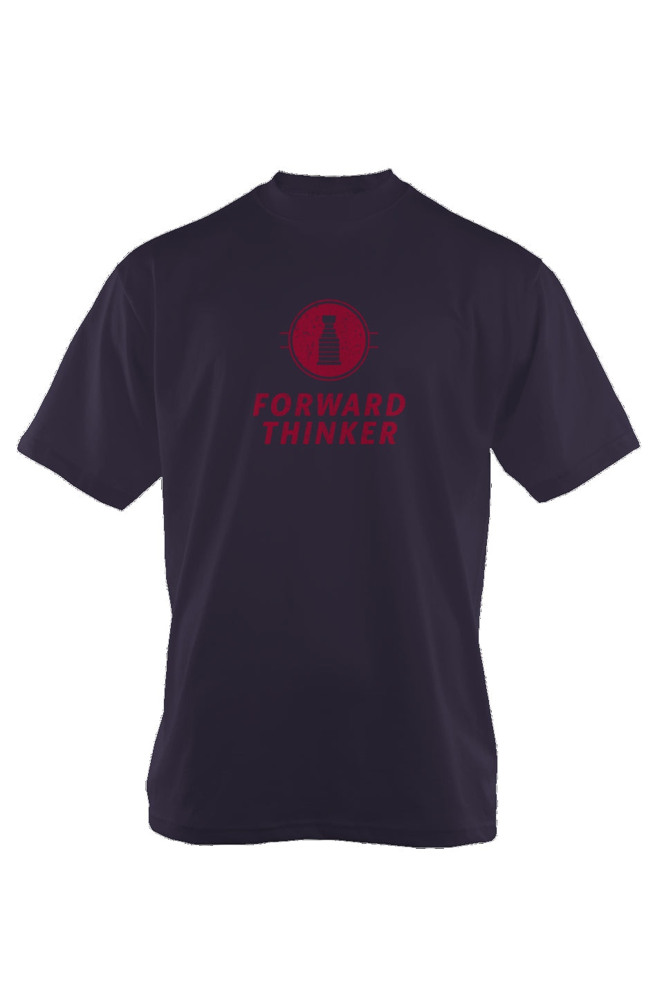 Forward Thinker 90s Throwback Tee Navy Blue | Barn Garb Hockey Threads