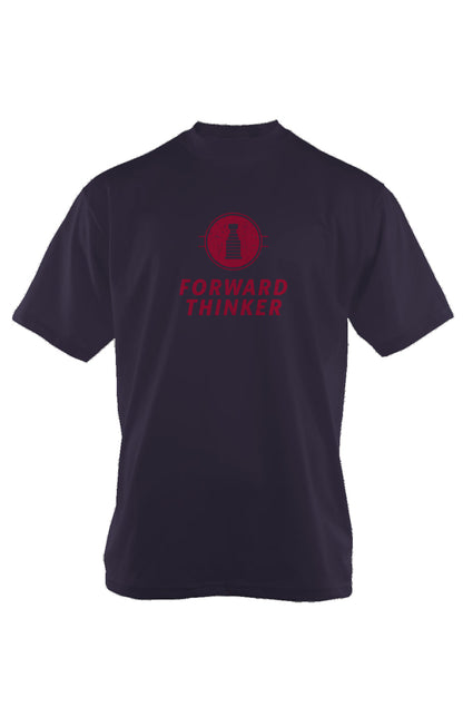Forward Thinker 90s Throwback Tee Navy Blue | Barn Garb Hockey Threads