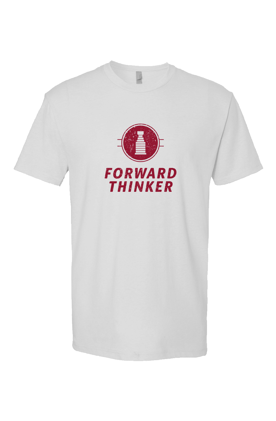 Forward Thinker Breakaway Performance Tee White | Barn Garb Hockey Threads